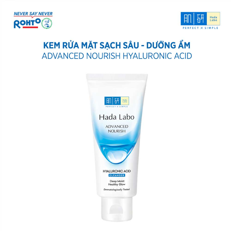 Ảnh Kem Rửa Mặt Hada Labo Advanced Nourish Dưỡng Ẩm Sạch Da 80g 2
