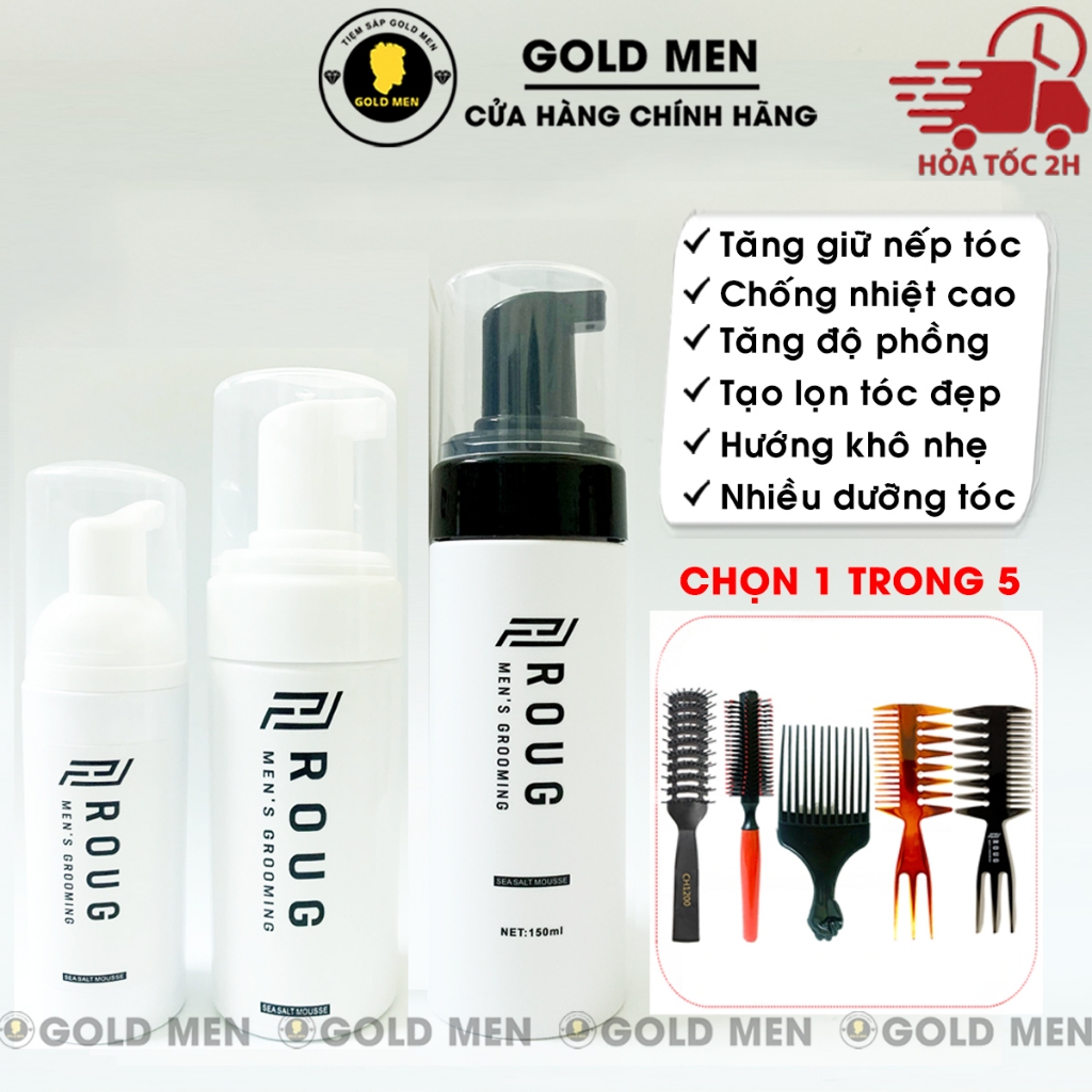 BỌT TẠO PHỒNG TÓC Roug Sea Salt Mousse 150ml - Singapore [CHÍNH HÃNG ...