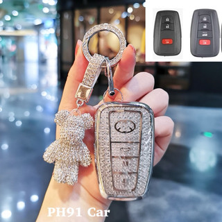 (3/4 Nút Bấm) Ốp Chìa Khóa TOYOOTA  86 Corolla Cross  lPRIUS  RAV4 CAMRY 19-23 Avalon Altis 22-23