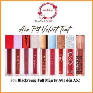 Son Kem Lì Black Rouge Air Fit Velvet Tint full ver 1,2,3,4,5,6,7,8,9