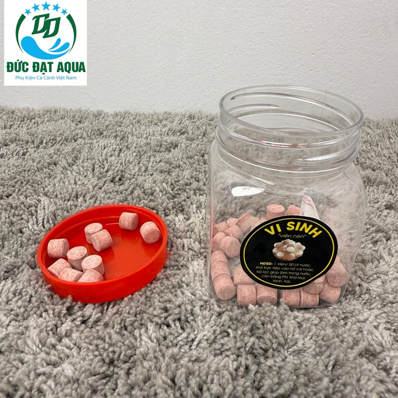 Viên VI SINH làm trong nước, combo100&50 viên giúp cân bằng nước  và bảo vệ cá, tôm, tép khoẻ mạnh, hiệu quả sau 24h 5