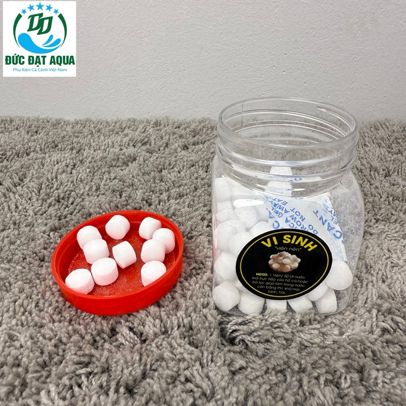 Viên VI SINH làm trong nước, combo100&50 viên giúp cân bằng nước  và bảo vệ cá, tôm, tép khoẻ mạnh, hiệu quả sau 24h 4
