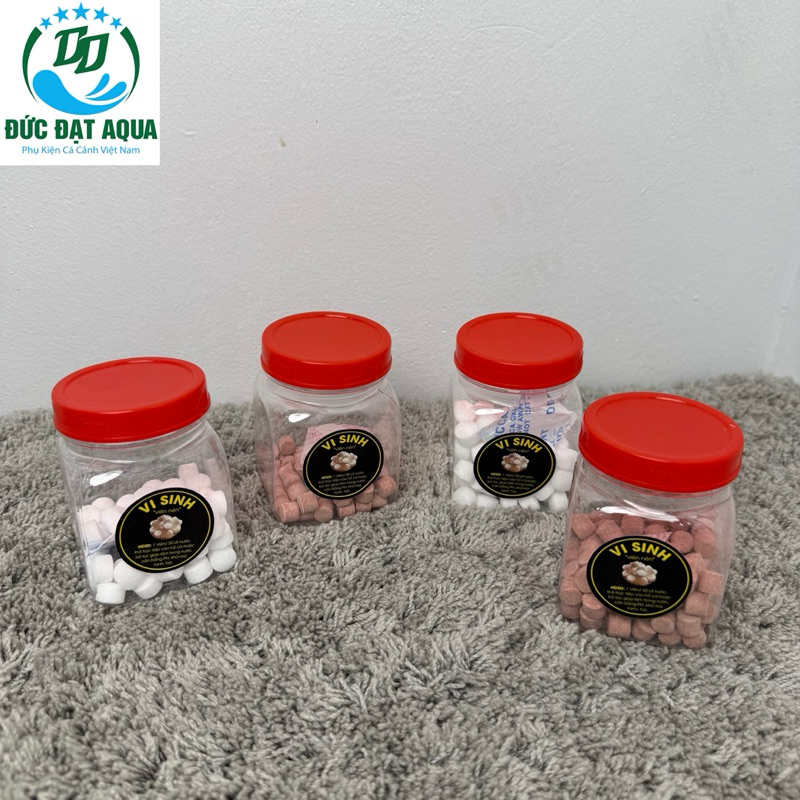 Viên VI SINH làm trong nước, combo100&50 viên giúp cân bằng nước  và bảo vệ cá, tôm, tép khoẻ mạnh, hiệu quả sau 24h 7