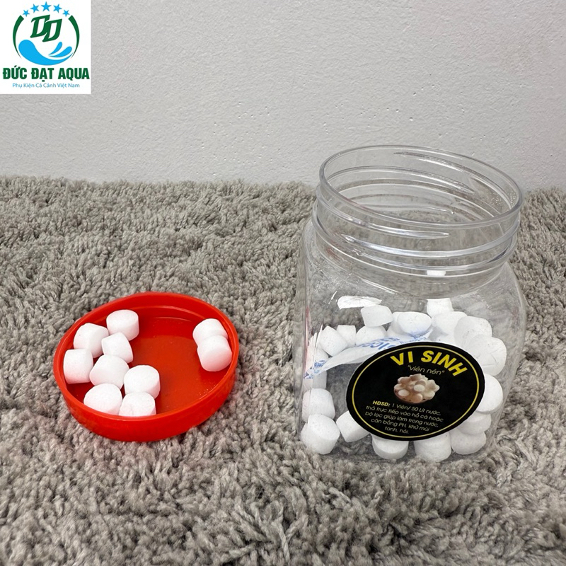 Viên VI SINH làm trong nước, combo100&50 viên giúp cân bằng nước  và bảo vệ cá, tôm, tép khoẻ mạnh, hiệu quả sau 24h 8