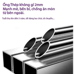 Giàn phơi quần áo CAO CẤP chịu lực 300kg phơi từ 50 bộ quần áo chất liệu inox 304 cứng cáp phơi chăn ga gối đệm -DH79 — ảnh 6
