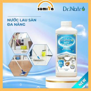 Nước lau sàn đa năng Dr Natro khử mùi kháng khuẩn lau mặt kính bàn ghế xe sạch vết dầu mỡ - SUMIYA