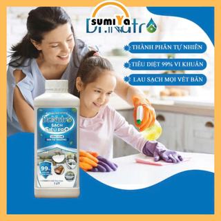 Nước lau sàn đa năng Dr Natro khử mùi kháng khuẩn lau mặt kính bàn ghế xe sạch vết dầu mỡ - SUMIYA