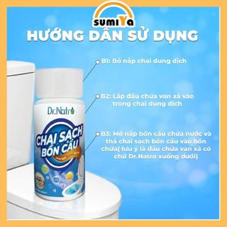 Chai thả bồn cầu Dr Natro vệ sinh tự động kháng khuẩn khử mùi an toàn cho bề mặt bồn cầu - SUMIYA