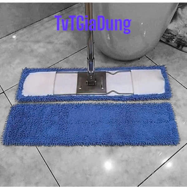 Chổi Lau Nhà Công Nghiệp Inox Bản 45cm - 60cm Cán Rút Tiện Dụng