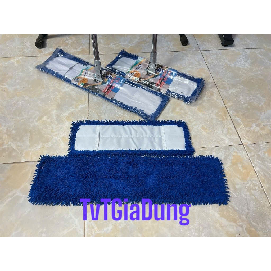 Chổi Lau Nhà Công Nghiệp Inox Bản 45cm - 60cm Cán Rút Tiện Dụng