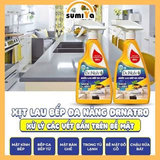 Chai lau bếp đa năng Dr Natro hương cà phê tẩy sạch dầu mỡ vết bẩn làm sáng bóng bề mặt bếp - SUMIYA