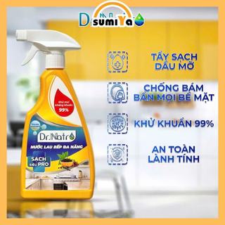 Chai lau bếp đa năng Dr Natro hương cà phê tẩy sạch dầu mỡ vết bẩn làm sáng bóng bề mặt bếp - SUMIYA