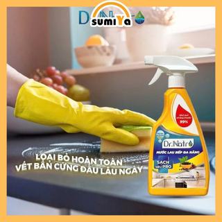 Chai lau bếp đa năng Dr Natro hương cà phê tẩy sạch dầu mỡ vết bẩn làm sáng bóng bề mặt bếp - SUMIYA