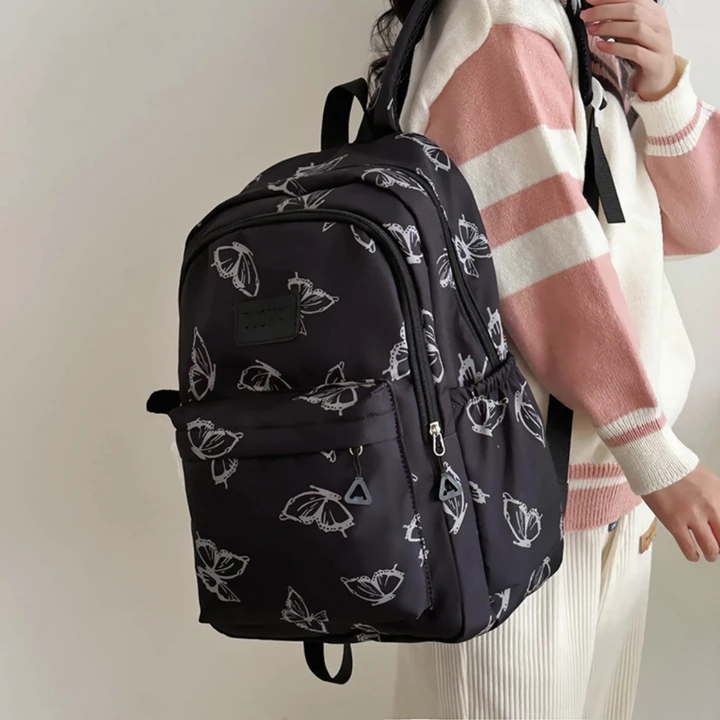 Balo đi học Balo du lịch Nhật Bản công suất lớn nylon túi nữ balo chống nước backpack ba lô du lịch balo man