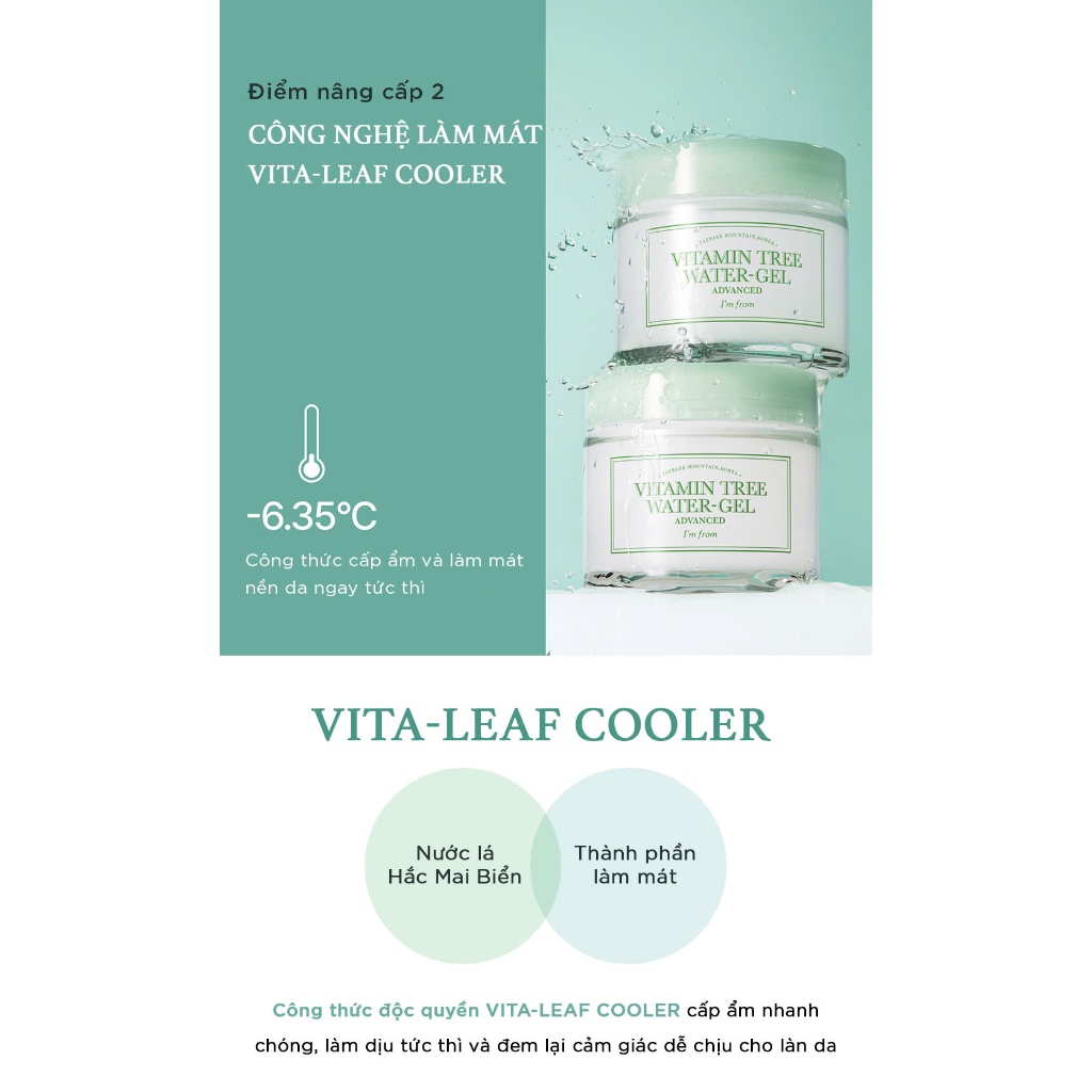 Ảnh Combo 2 Kem dưỡng dạng gel I'm From Vitamin Tree Water-gel Advanced 75g 3