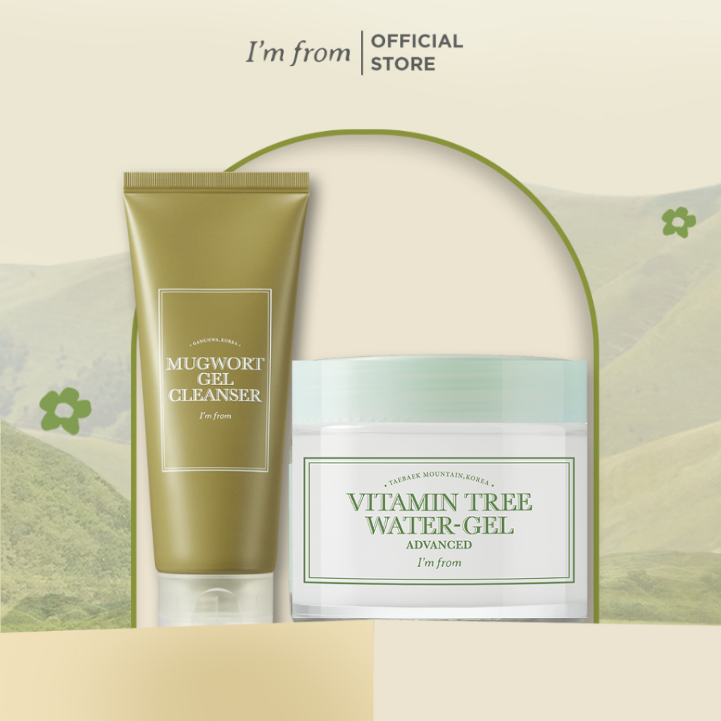 Ảnh Combo Sữa rửa mặt Mugwort Gel Cleanser 150ml+Kem dưỡng dạng gel Vitamin Tree Water-gel Advanced 75g 2