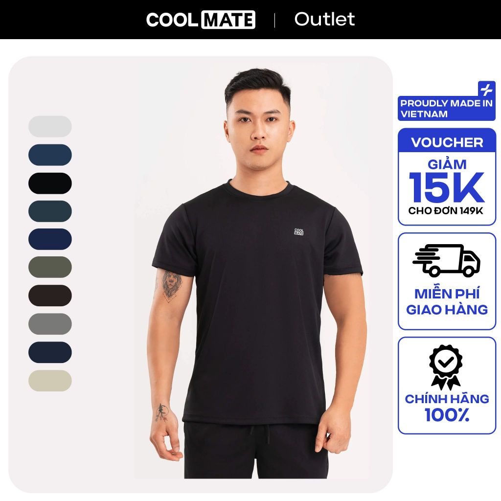 Áo Thun Nam Thể Thao Promax-S1 Coolmate Thấm Hút Nhanh Khô | Shopee ...