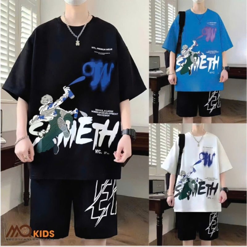 Set bộ cotton cho bé set bộ hè cho bé trai size từ 22-52kg from dáng rộng rãi thoải mái