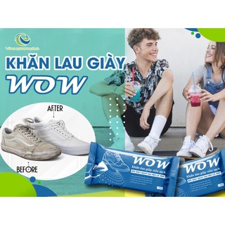 Combo 10 Khăn lau giày siêu sạch KRCLEAN, nhỏ gọn tiện lợi khi du lịch, lau nhanh vết bẩn trên, giày da, giày sneaker