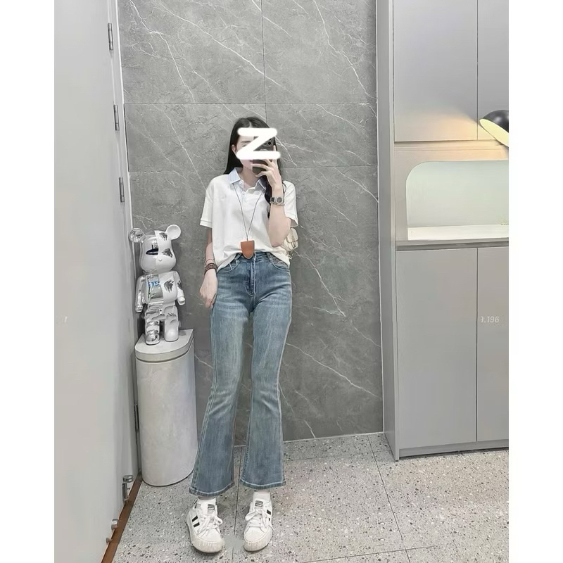 [Hẵng sẵn] Áo polo cổ phối kẻ hàng QCL1 tag FBM