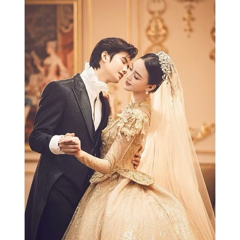 Bờm cô dâu đá xinh cho ngày cưới-TB222