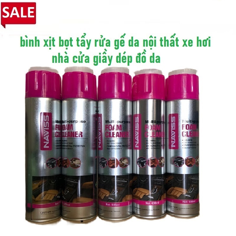 Bình Xịt Bọt Vệ Sinh  Đa Năng Ghế Da Nội Thất Ô Tô và giầy dép da binhtayruavesinh binhlamsachda