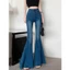 Quần Jeans ống loe To , Quần bò loe to xanh trước phong cách LN 30