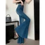 Quần Jeans ống loe To , Quần bò loe to xanh trước phong cách LN 30