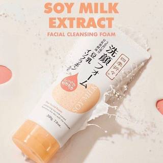 Sữa rửa mặt đậu nành SHIKIORIORI dưỡng ẩm, căng da, mịn màng Soy Milk The Facial Foam Nhật Bản 200g