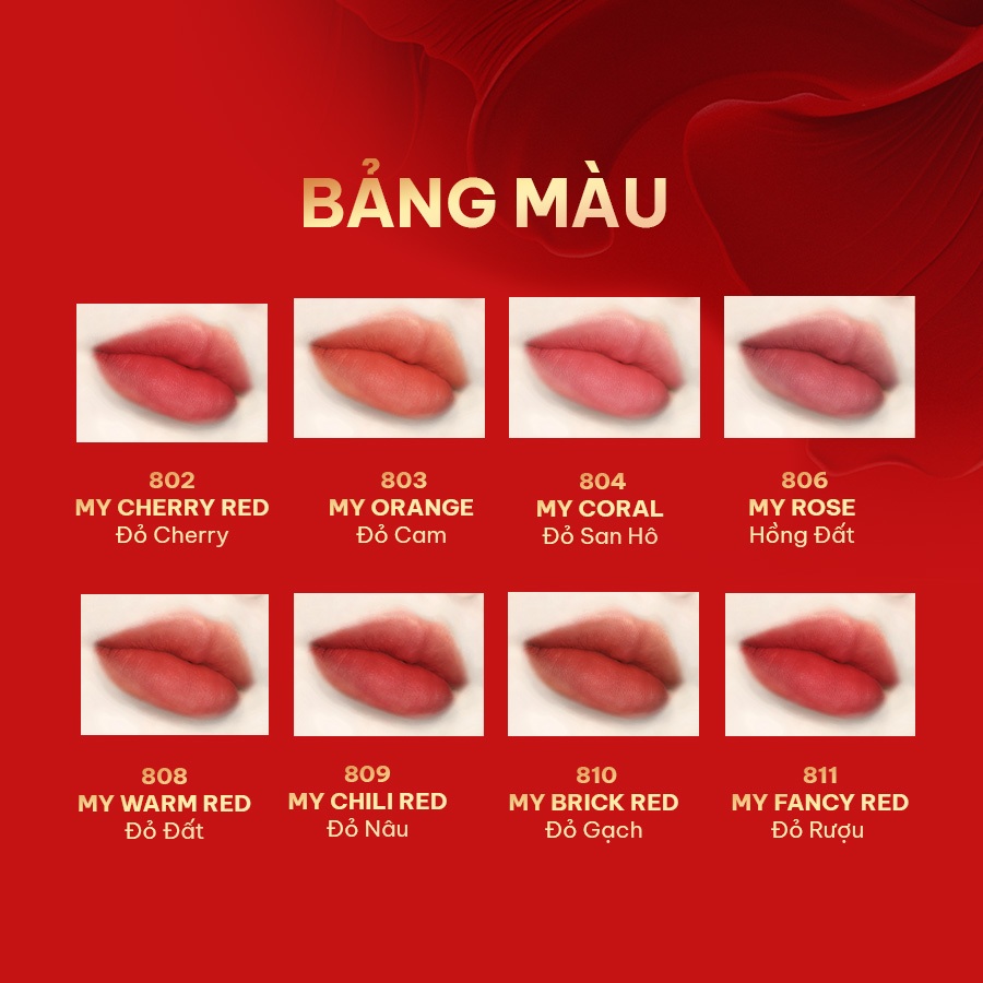 Ảnh Son Thỏi Lì Siêu Mịn BOM My Lipstick 3.5g 3