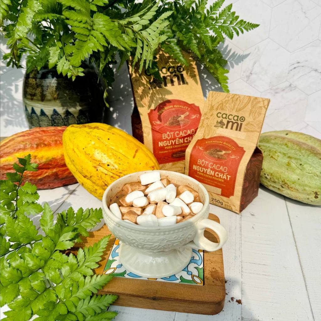 Ảnh Bột Cacao Nguyên Chất Không Đường CACAOMI Premium Gu Đậm Vị - Pha Socola, Trà Sữa, Bánh Chocolate 2