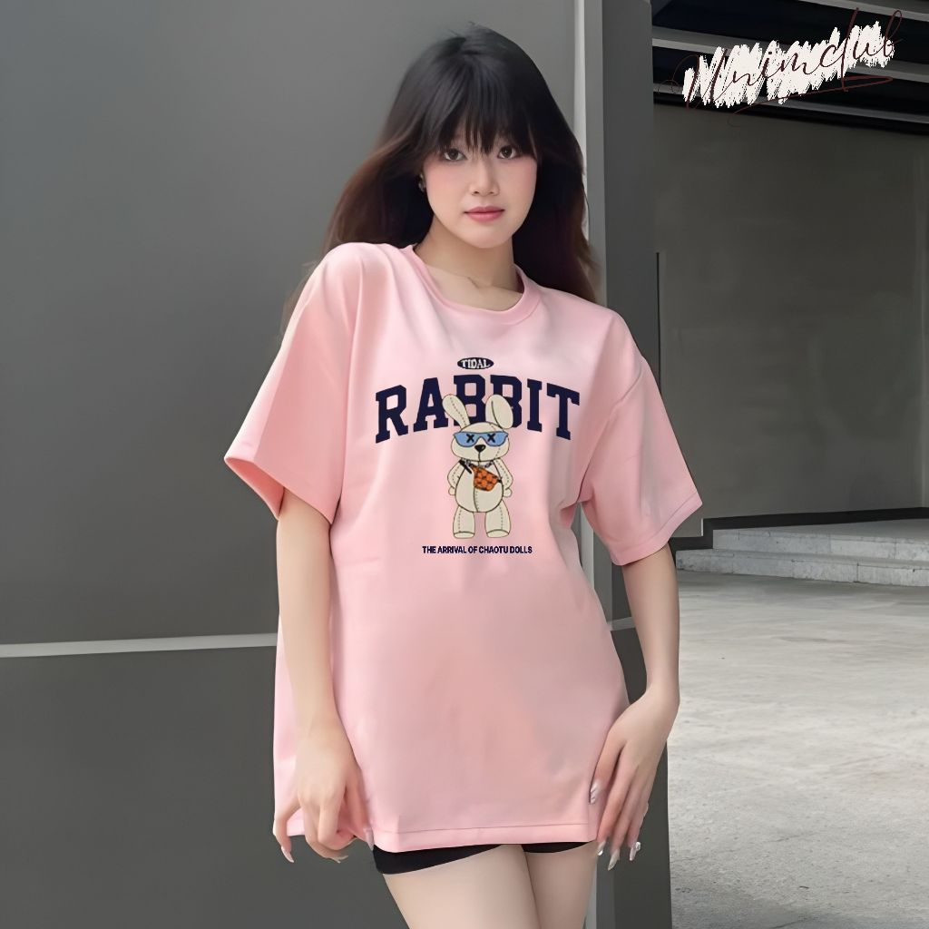 [VẢI 250 GSM] Áo Thun Thỏ RABBIT Unisex Form Rộng 100% Cotton Định ...