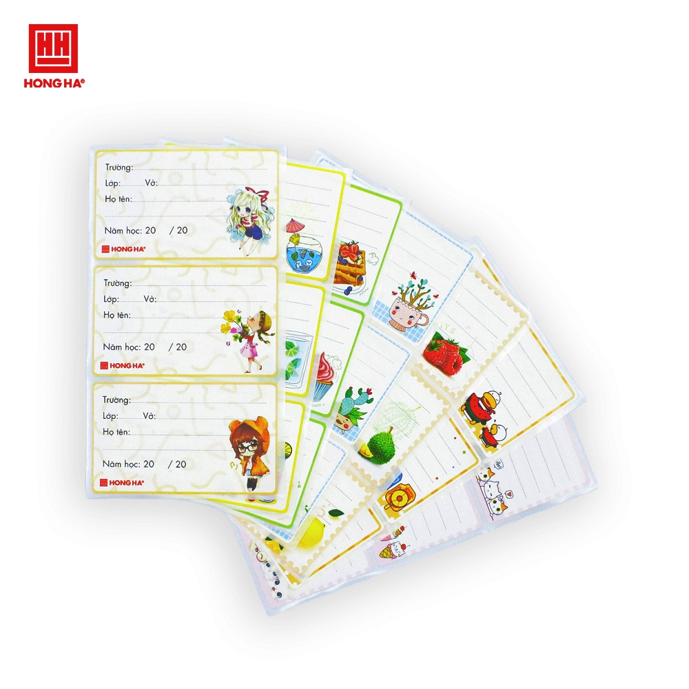 Ảnh Nhãn vở cấp II Hồng Hà 3478 2