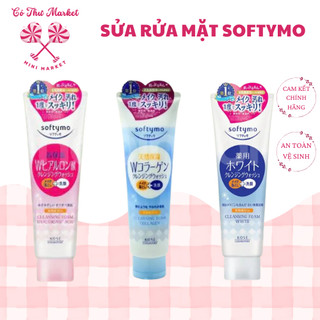 Sữa Rửa Mặt Kose Softymo Lành Sạch, Cấp Ẩm và Dưỡng Trắng Cho Da Loại Dưỡng Ẩm 190g