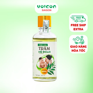 Tinh Dầu Tràm - Tinh Dầu Tràm Ngâm Củ Nén Mệ Đoan giữ ấm cơ thể chai 50ml