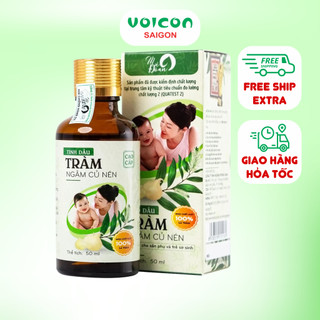 Tinh Dầu Tràm - Tinh Dầu Tràm Ngâm Củ Nén Mệ Đoan giữ ấm cơ thể chai 50ml