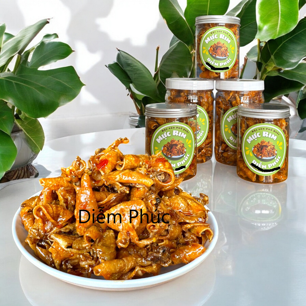 500 Gram Mực rim sa tế siêu ngon giá sỉ - Vị chua ngọt - Đặc sản Phú ...