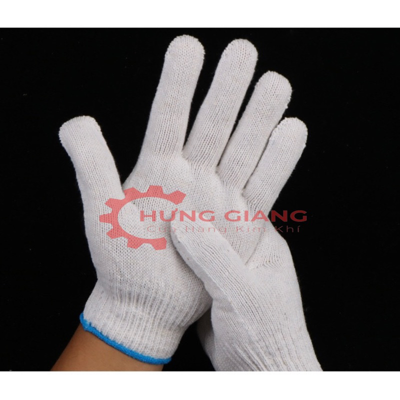 10 Đôi Găng Tay Sợi Trắng, Gang Tay Bảo Hộ Lao Động