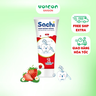Kem Đánh Răng Trẻ Em Sachi 60g - Bảo Vệ Răng Miệng Cho Bé Từ 1 Tuổi Trở Lên