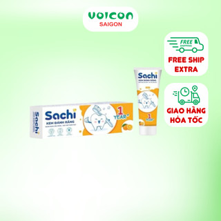 Kem Đánh Răng Trẻ Em Sachi 60g - Bảo Vệ Răng Miệng Cho Bé Từ 1 Tuổi Trở Lên