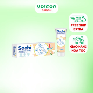 Kem Đánh Răng Trẻ Em Sachi 60g - Bảo Vệ Răng Miệng Cho Bé Từ 1 Tuổi Trở Lên
