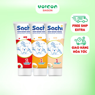 Kem Đánh Răng Trẻ Em Sachi 60g - Bảo Vệ Răng Miệng Cho Bé Từ 1 Tuổi Trở Lên