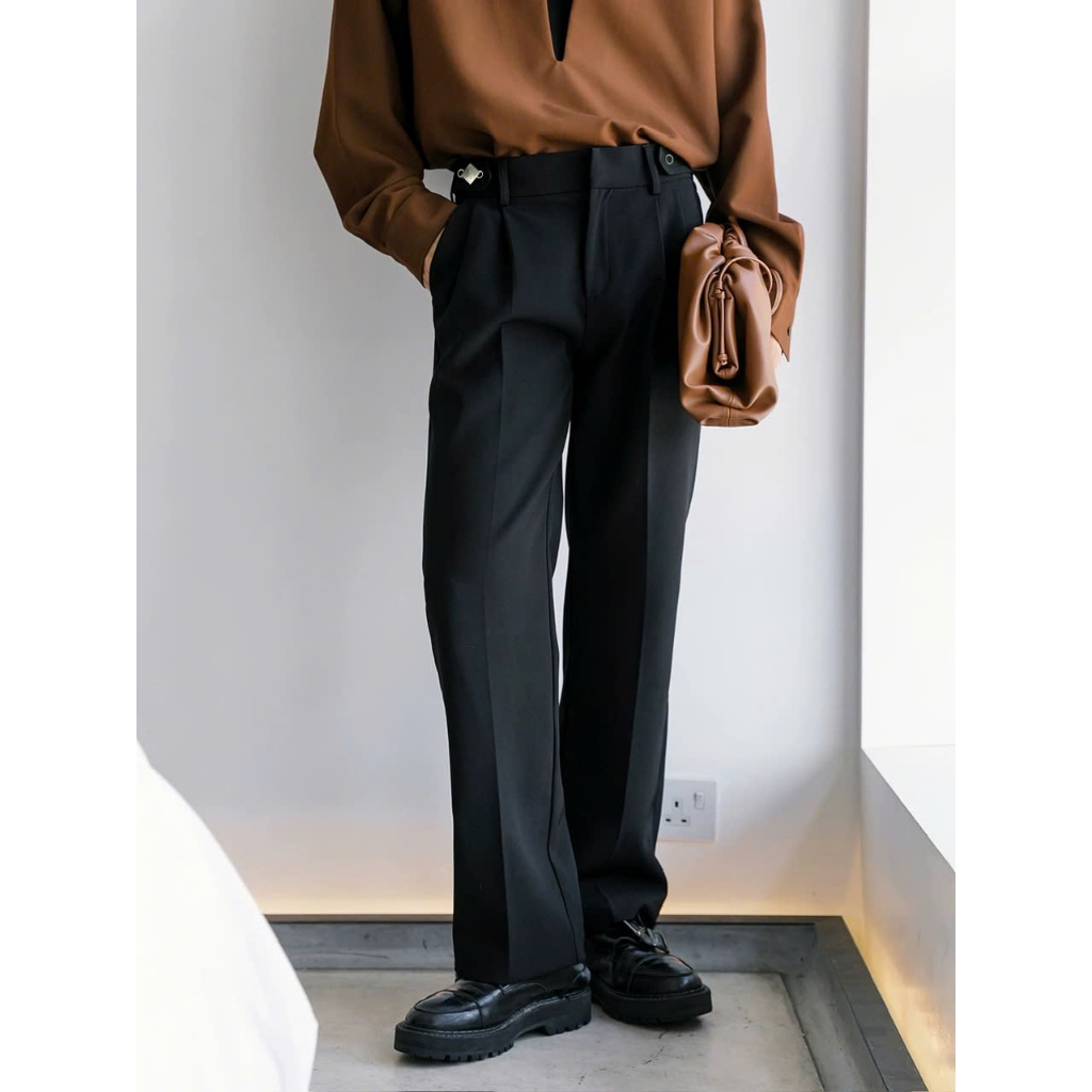 Quần dài Style TAYMAX form ống rộng ICVCVNI Unisex Menwear