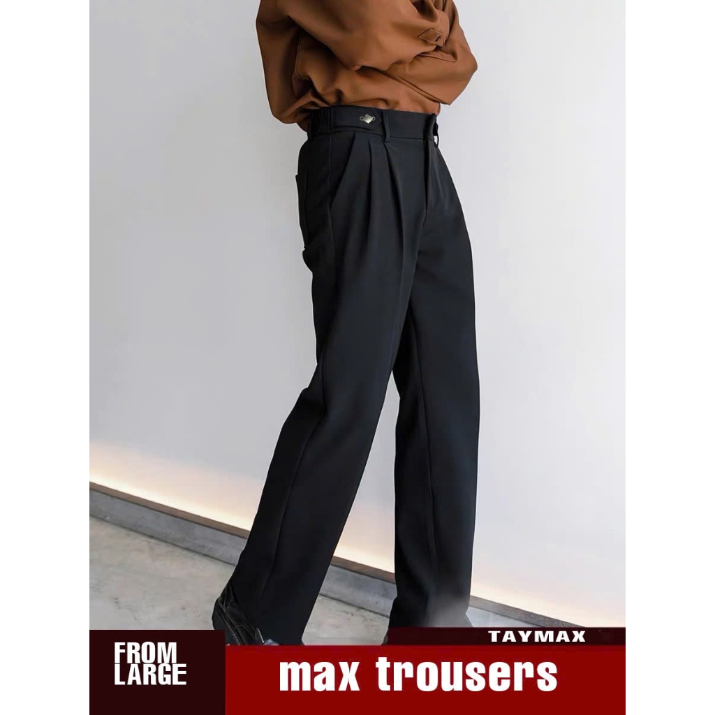 Quần dài Style TAYMAX form ống rộng ICVCVNI Unisex Menwear