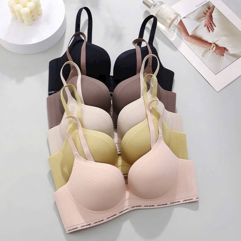 Áo lót su vân viền chữ mẫu mới đệm vừa  nâng ngực 3255