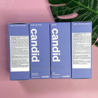 Gel Tẩy Tế Bào Chết Giúp Da Mịn Màng Candid BHA/ AHA & PHA 100ml