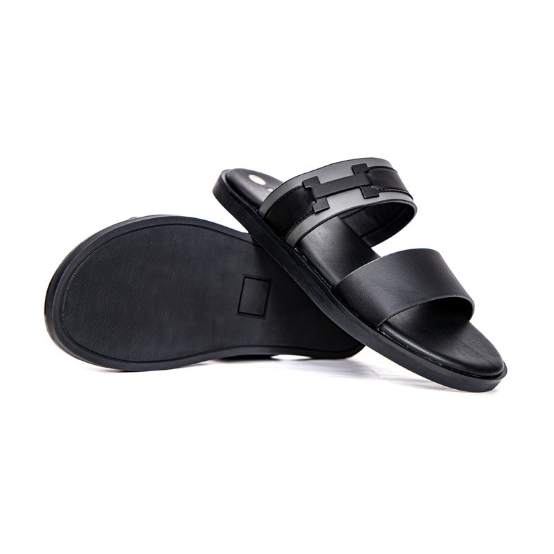 Dép nam cao cấp MASCULINE, Dép da chính hãng kiểu dáng trẻ trung, đế TPR chống trơn trượt - MCT506