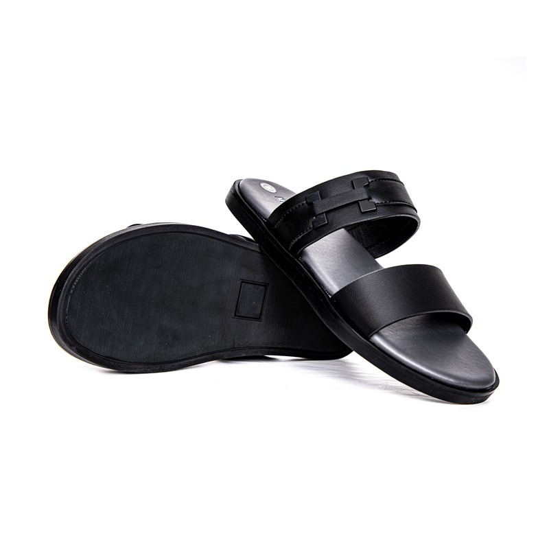Dép nam cao cấp MASCULINE, Dép da chính hãng kiểu dáng trẻ trung, đế TPR chống trơn trượt - MCT506
