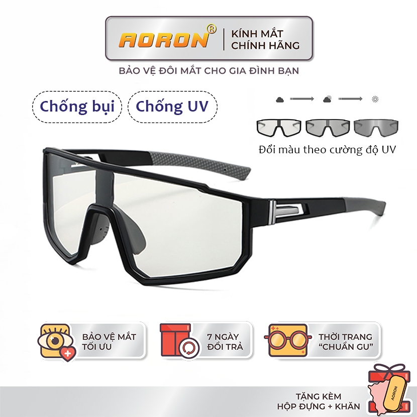 Ảnh Kính Thể Thao Chống Gió Bụi Nước Mưa AORON Đạp Xe Vận Động Ban Ngày Ban Đêm Chống Tia UV400 Đổi Màu Đa Dạng AK189 1