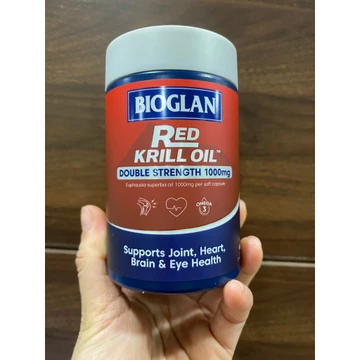 (date 2028) Dầu nhuyễn thể Bioglan Red Krill Oil 1000mg 60 viên của Úc